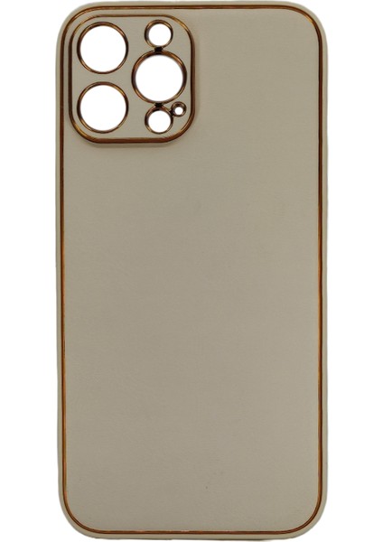 Apple iphone 13 Pro Max Uyumlu Coco Leather Seri Arka Koruma