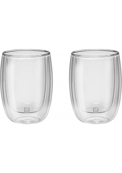 Sorrento Çift Camlı 2'li Kahve Bardağı Seti, 200 Ml, Cam, Şeffaf Cam
