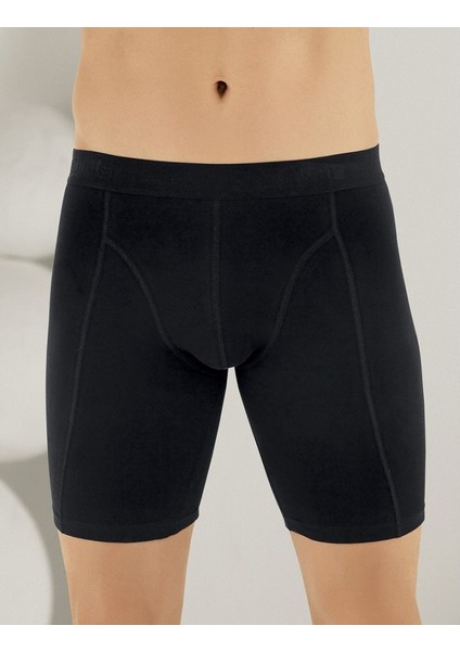 ME114 3lü Paket Likralı Uzun Erkek Boxer