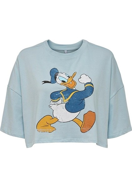 Kadın Duffy Dasiy Duck Crop Geniş T-Shirt - 15262415