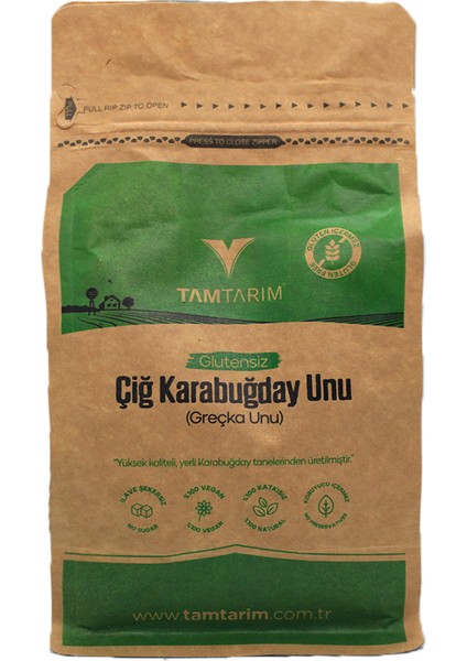 Glutensiz Çiğ Karabuğday (Greçka) Unu 500 gr