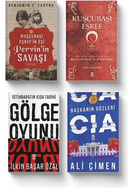 Istihbaratın Tarihi Seti (4 Kitap) Kuşçubaşı Eşref - Kuşçubaşı Eşref’in Eşi Pervin’in Savaşı - Istihbaratın Kısa Tarihi: Gölge Oyunu