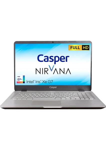 Nirvana S500.1135-4P00T-G-F Intel Core i5 1135G7 4GB 250GB SSD Windows 11 Home 15.6" FHD Taşınabilir Bilgisayar