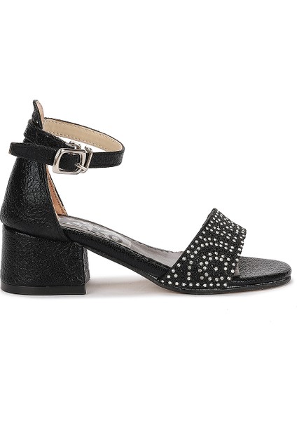 Kiko 765 Çatlak Günlük Kız Çocuk 3 cm Topuk Sandalet Ayakkabı Siyah fırsatları