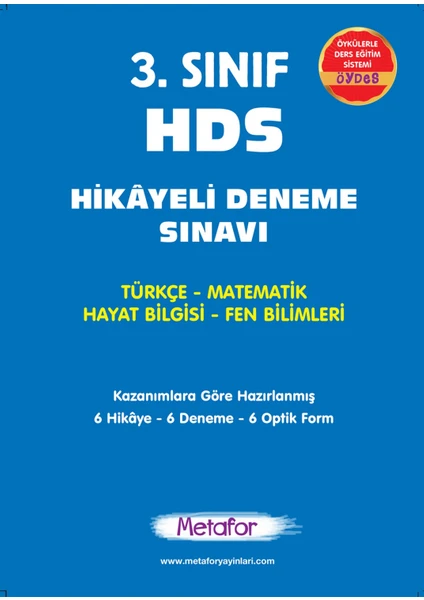 Metafor Yayıncılık Metafor 3. Sınıf Hikayeli Deneme Sınavı 6’lı (Hds)