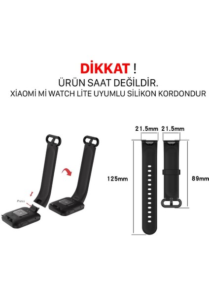 Xiaomi Mi Watch Lite Uyumlu Kordon Orjinal Pime Tam Uyumlu Silikon Kayış fiyatları