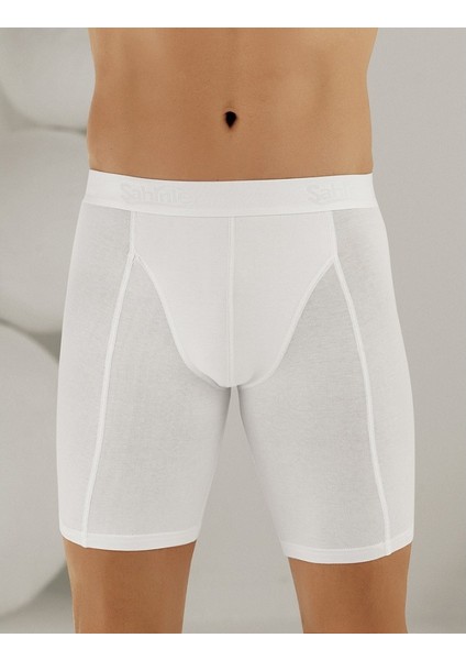 ME114 3lü Paket Likralı Uzun Erkek Boxer