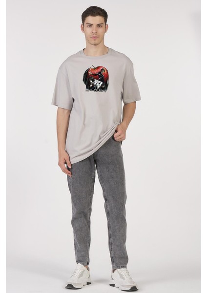 Oversize T-Shirt Death Note Gri