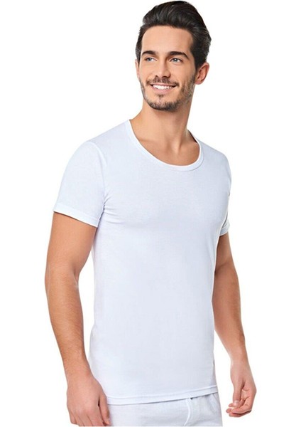 Erkek Penye Bisiklet Yaka Fanila Atlet 002 - 6 Adet