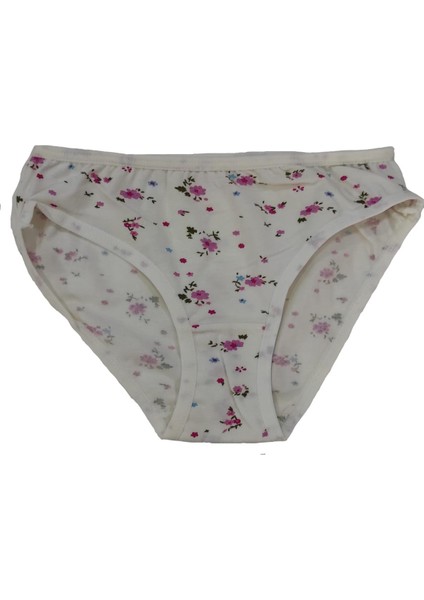 Yakamoz 3'lü Kız Çocuk Renkli-Desenli Lycralı Alt Çamaşır/ Slip/ Külot