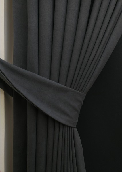 Taç Antarsit Petek Kadife Dokulu Fon Perde, 1/3 Sık Pile, 50 x 260 cm fırsatları