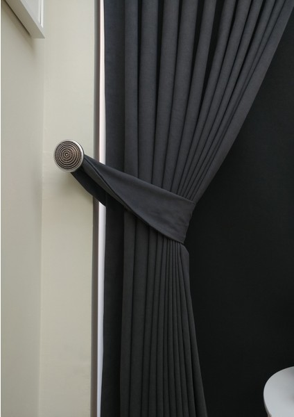 Taç Antarsit Petek Kadife Dokulu Fon Perde, 1/2 Seyrek Pile, 50 x 270 cm modelleri