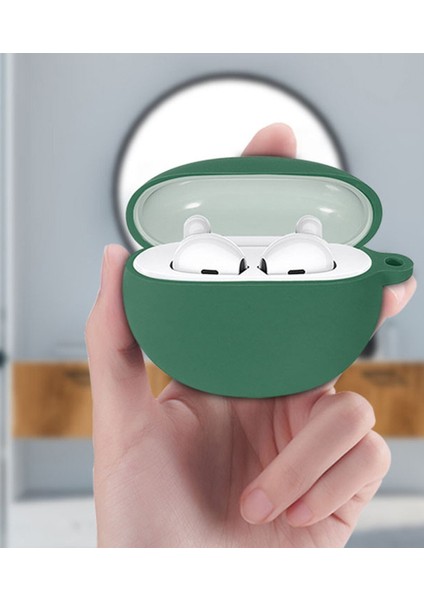 Oppo Enco Air Kılıf Mat Silikon + Askılık