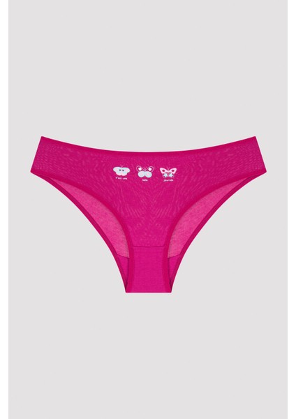 Çok Renkli Kız Çocuk 3'lü Slip Külot