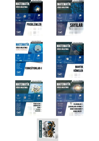 2023 Çap Yayınları TYT Matematik Soru Fasikülleri 6 Fasikül Renkli Dünyalar