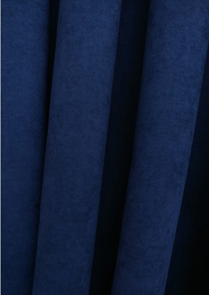 Lacivert Petek Kadife Dokulu Fon Perde, 1/2 Seyrek Pile, 60 x 240 cm fırsatları