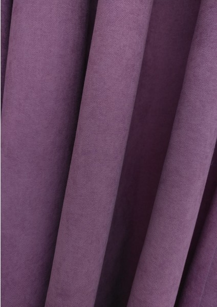 Lila Petek Kadife Dokulu Fon Perde, 1/2.5 Normal Pile, 60 x 240 cm fırsatları