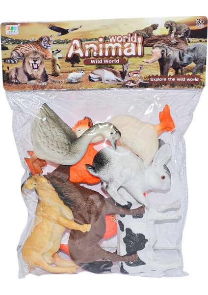 559-N28 Evcil Hayvanlar 8'li Hayvan Seti