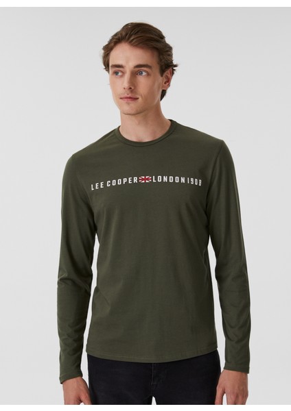 O Yaka Baskılı Haki Erkek T-Shirt 231 Lcm 242005 Jason fiyatları