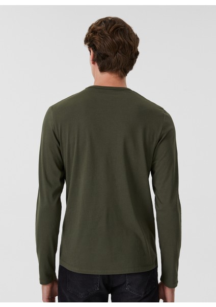 O Yaka Baskılı Haki Erkek T-Shirt 231 Lcm 242005 Jason fırsatları