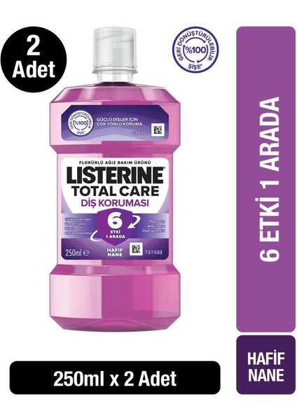 Total Care Ağız Bakım Suyu 250 ml x2