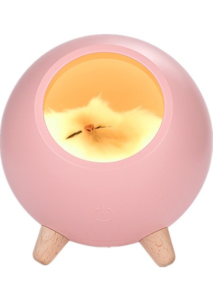 Küçük Gece Lambası USB Şarj Dokunmatik Atmosfer Çevre Işığı (Yurt Dışından)
