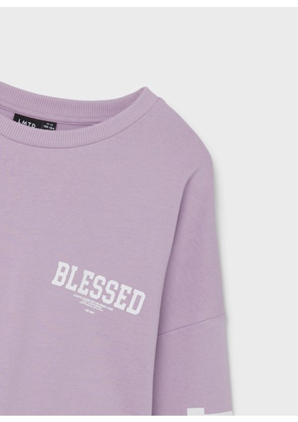 Baskılı Kız Çocuk Pembe Sweatshirt Nlfnessed Ls L Sweat