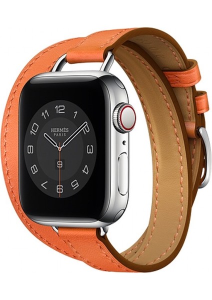 Hermes Kordon Double Attelage Apple Watch Uyumlu 38/40/41MM Uyumlu