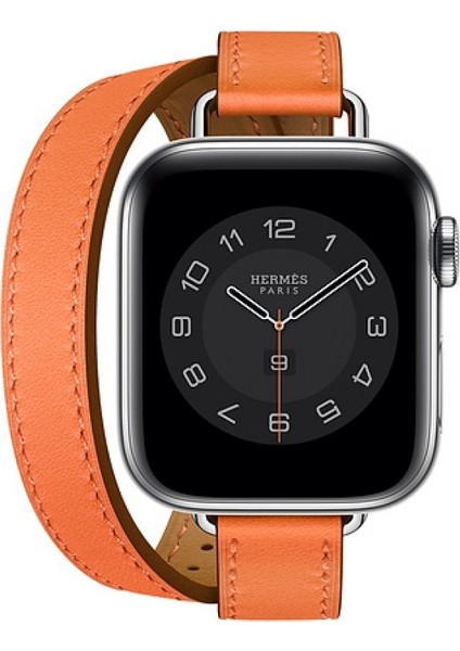 Hermes Kordon Double Attelage Apple Watch Uyumlu 38/40/41MM Uyumlu