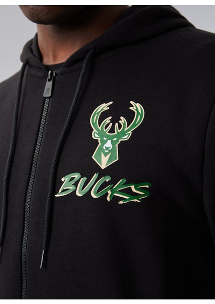 Kapüşon Yaka Siyah Erkek Sweatshirt 60284687NBA Scrıpt Fz Mılbuc Blkmp fırsatları