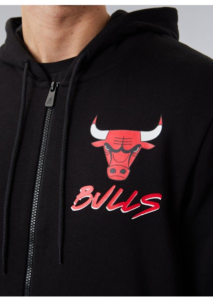 Kapüşon Yaka Siyah Erkek Sweatshirt 60284698NBA Scrıpt Fz Chıbul Blkfd indirimleri