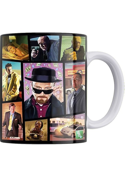 Gta Breaking Bad Baskılı %100 Porselen Kupa