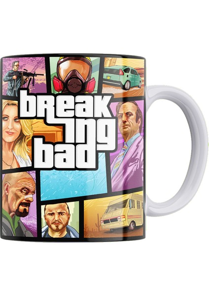 Gta Breaking Bad Baskılı %100 Porselen Kupa