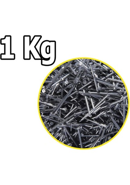 Genel Amaçlı Başlı Inşaat Ahşap Çivisi 6'Lık (1 Kg)