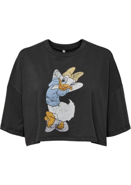 Kadın Duffy Dasiy Duck Crop Geniş T-Shirt - 15262415 fiyatları