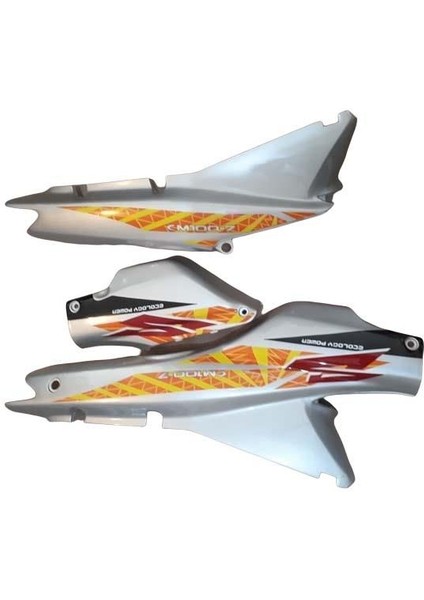 Yan Kapak (3 Parça) Rmz+çelik Cup - Gri (stickerlı)