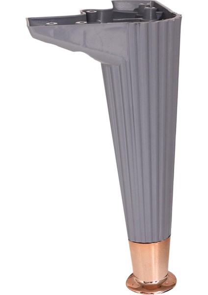 Mobilya Kanepe Koltuk Ünite Ayağı 22 Cm Baza Ayak Antrasit Roz