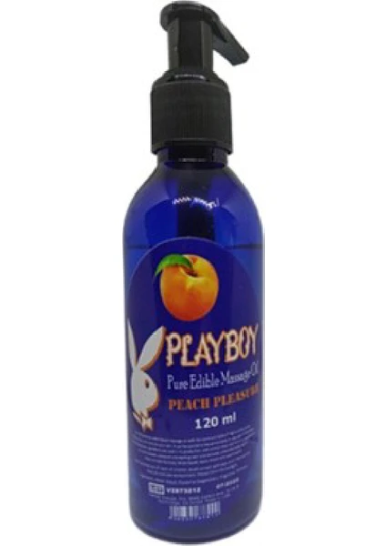 Masaj Yağı Şeftali Aromalı Pure Edible Aromaterapi 120ml / Playboy Peach Flavored Massage Oil 120ml