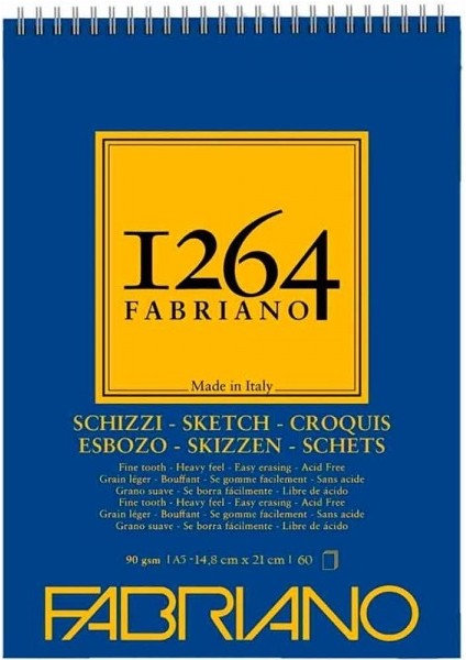 : 1264 Schizzi Üstten Spiralli Eskiz Defteri : A5 (90 gr - 60 Yaprak)