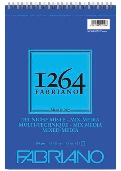 : 1264 Çok Amaçlı Defter : A5 (300 gr - 15 Yaprak)