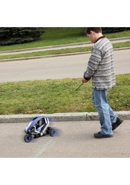 Yüksek Hızlı Uzaktan Kumanda Rc Dublör Motosiklet Motosiklet 2.4 Ghz Rc 3 Tekerlek Dublör Araba Çocuklar Için Drift Oyuncaklar (Mavi) (Yurt Dışından) modelleri