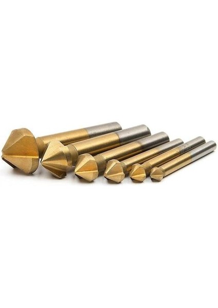 6 Parça 90 Kesici Seti Hss Kesici Seti, Titanyum Kaplamalar 6.3-20.5mm Chamfer Için Pah Kesici Reamer Içerir (Yurt Dışından) modelleri