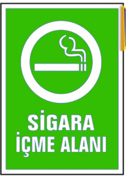 Sigara Içme Alanı Uyarı Ikaz Levhası 25X35 cm