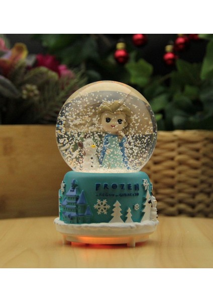 Frozen Işıklı ve Müzikli Kar Küresi Büyük Boy Mavi fiyatları