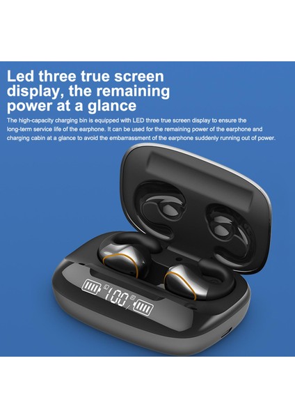 Bluetooth Kulaklık Gerçek Kablosuz Kemik Iletimi Yaşam Spor (Yurt Dışından)