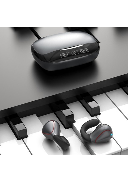 Bluetooth Kulaklık Gerçek Kablosuz Kemik Iletimi Sweatproof Yaşam Spor(Yurt Dışından)
