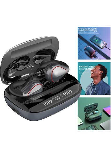 Bluetooth Kulaklık Gerçek Kablosuz Kemik Iletimi Sweatproof Yaşam Spor(Yurt Dışından)