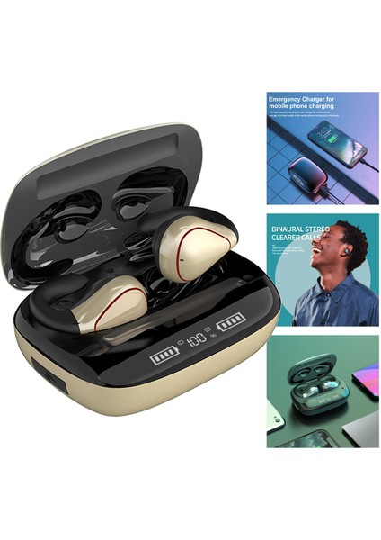 Bluetooth Kulaklık Gerçek Kablosuz Kemik Iletimi Sweatproof Yaşam Spor (Yurt Dışından)