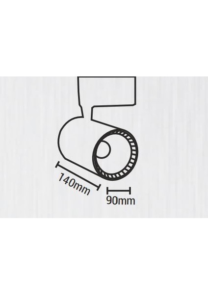 30W Ledli Ray Spot Armatür Siyah Kasa 6500K Beyaz Işık MX-3086 fırsatları