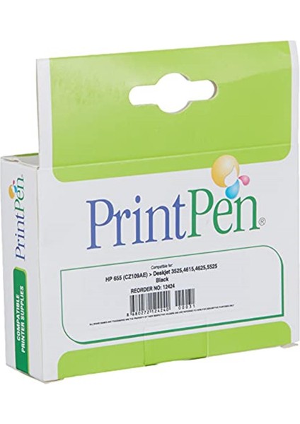 Printpen 655 (CZ109AE) Siyah Muadil Mürekkep Kartuşu